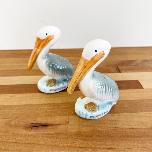 Kitchen & Dining Dining & Serving Vintage Florida Pelican Salt and Pepper Shakers Salt & Pepper